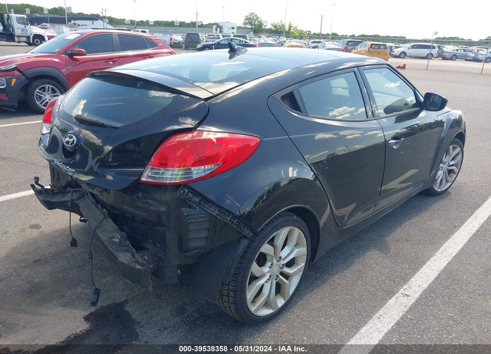 2013 HYUNDAI VELOSTER BASE W/BLACK VIN: KMHTC6AD5DU173984