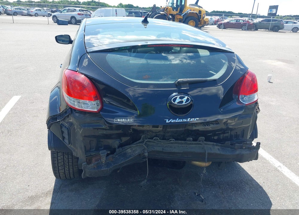 2013 HYUNDAI VELOSTER BASE W/BLACK VIN: KMHTC6AD5DU173984