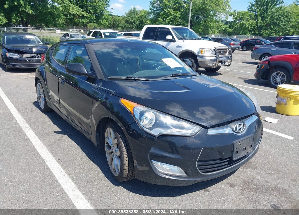 2013 HYUNDAI VELOSTER BASE W/BLACK VIN: KMHTC6AD5DU173984