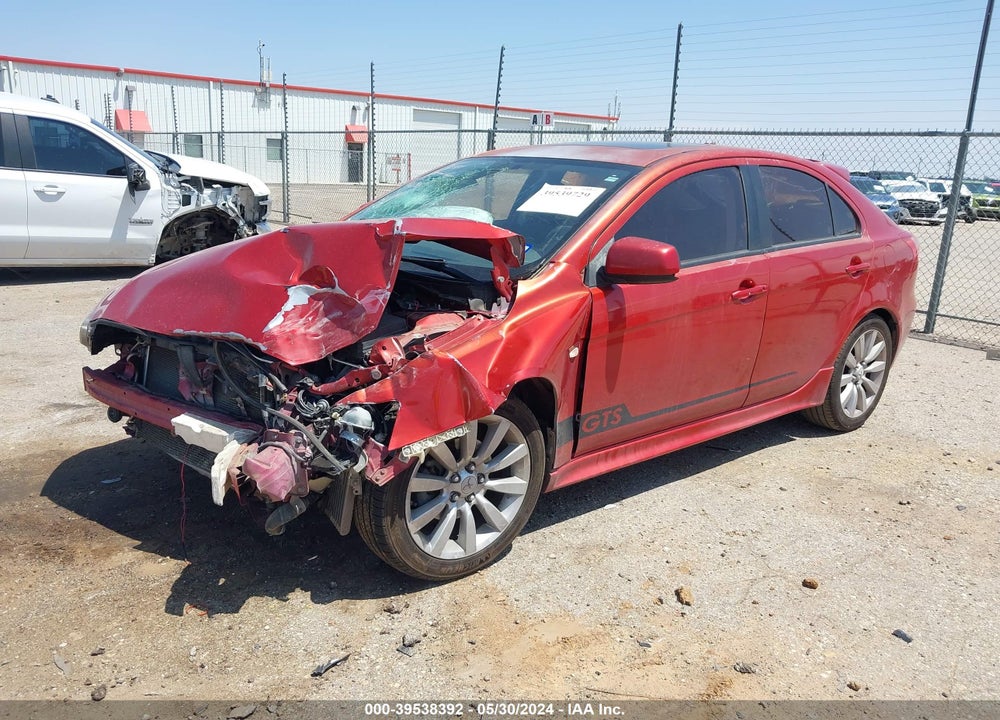 2010 MITSUBISHI LANCER SPORTBACK GTS VIN: JA32X8HWXAU009888