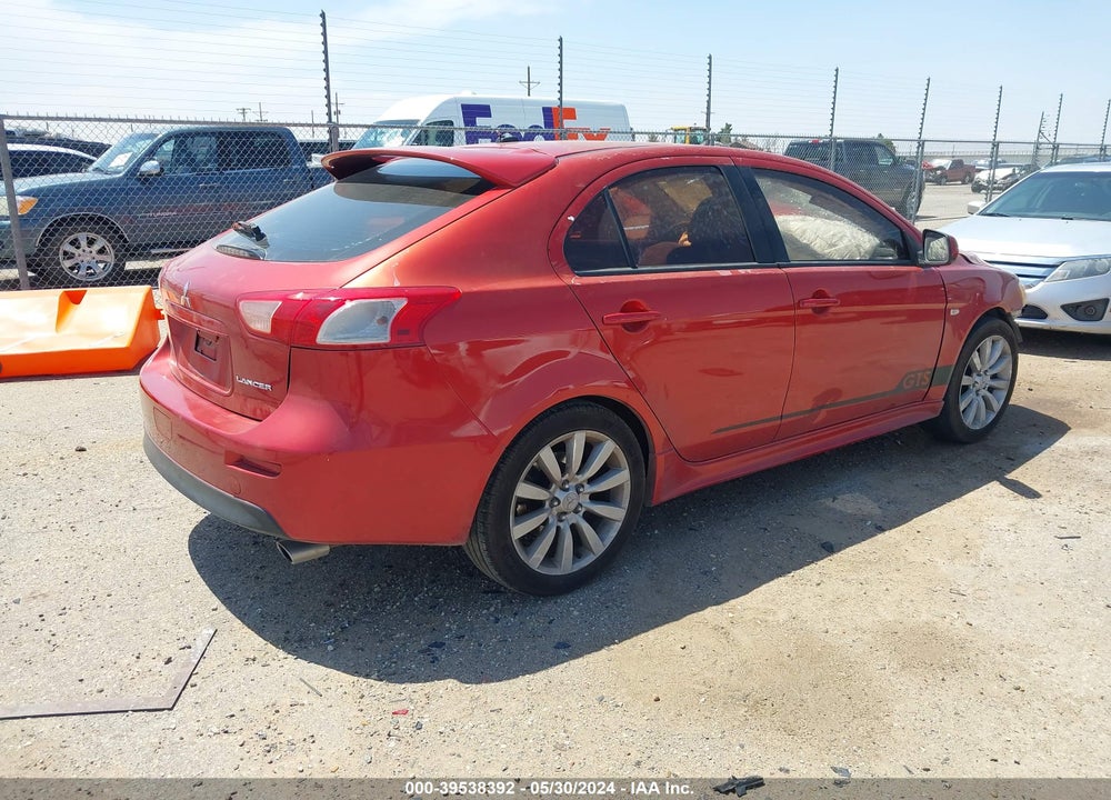 2010 MITSUBISHI LANCER SPORTBACK GTS VIN: JA32X8HWXAU009888