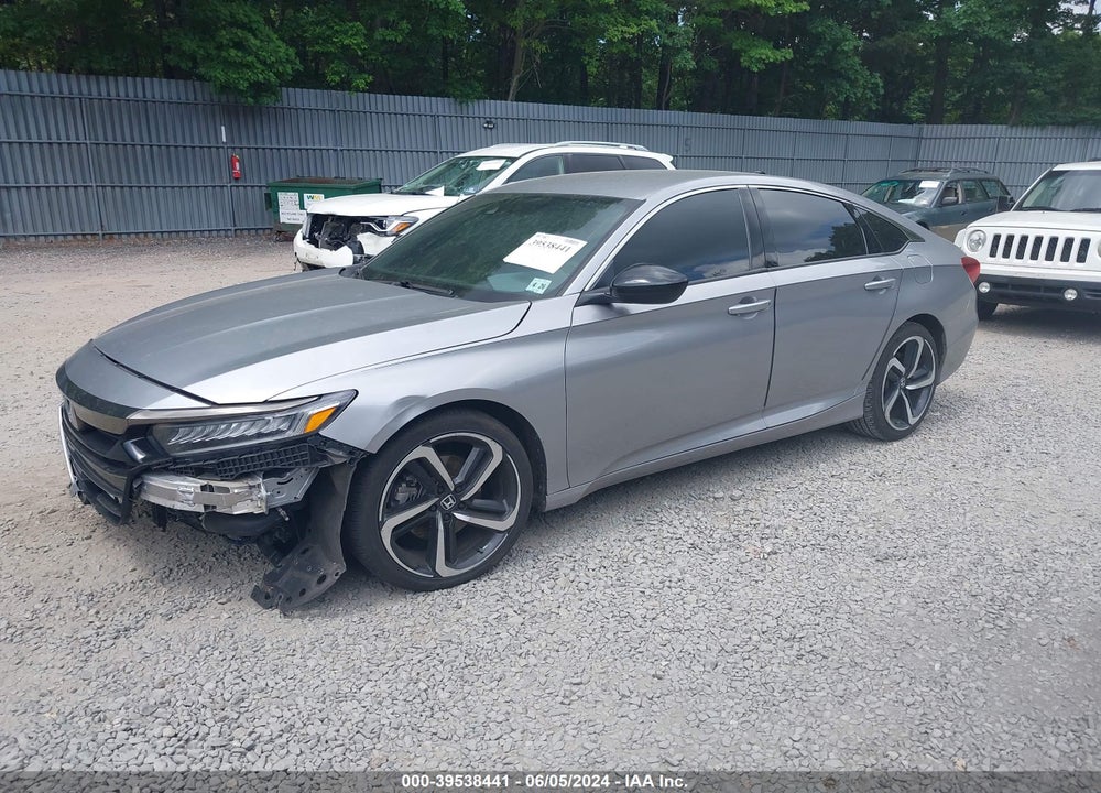 2021 HONDA ACCORD SPORT VIN: 1HGCV1F3XMA007786