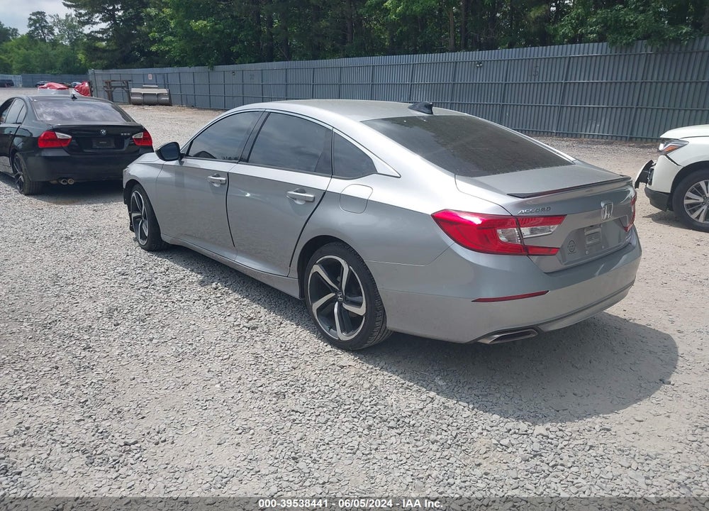 2021 HONDA ACCORD SPORT VIN: 1HGCV1F3XMA007786