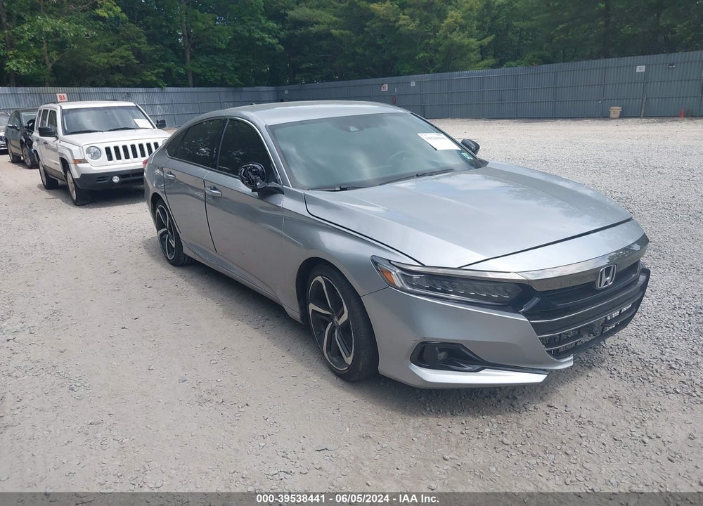 2021 HONDA ACCORD SPORT VIN: 1HGCV1F3XMA007786