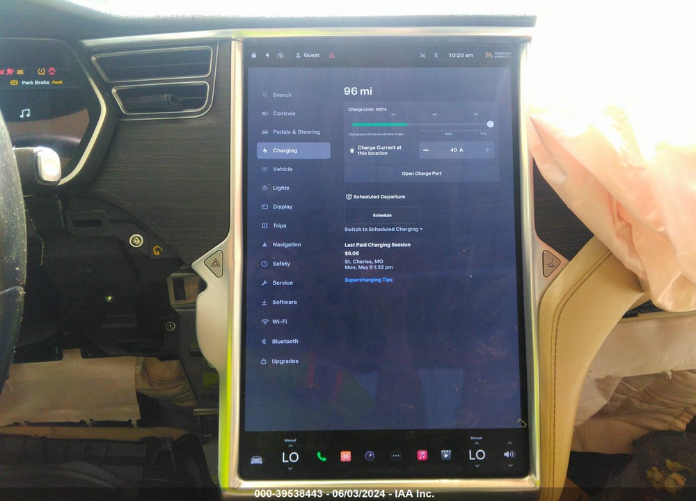2014 TESLA MODEL S VIN: 5YJSA1H13EFP53121