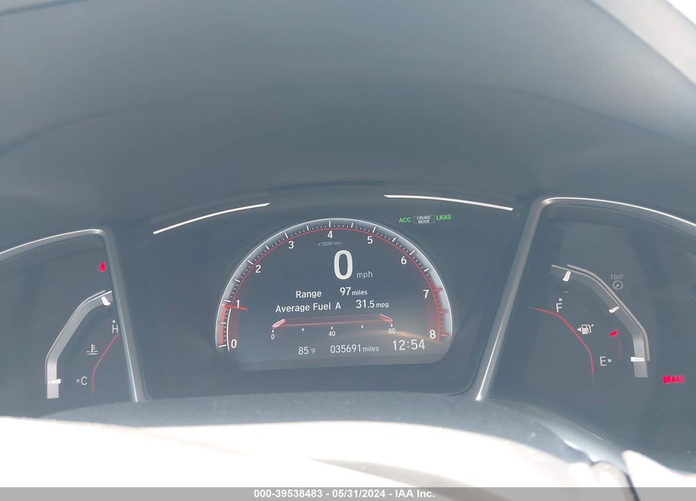 2020 HONDA CIVIC SPORT VIN: 2HGFC2E87LH524131