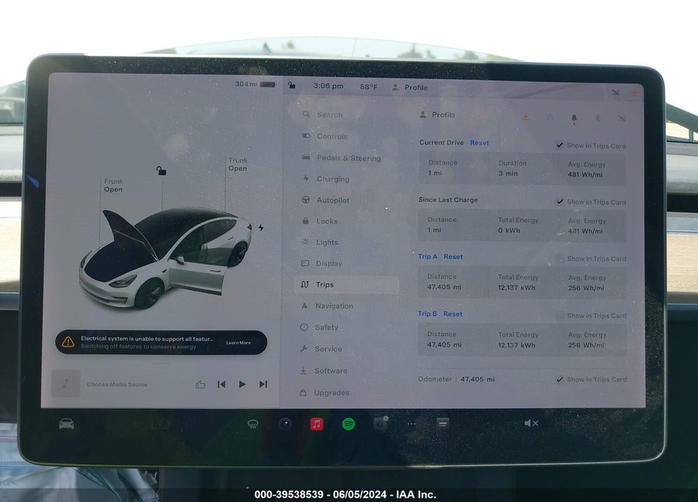 2021 TESLA MODEL 3 LONG RANGE DUAL MOTOR ALL-WHEEL DRIVE VIN: 5YJ3E1EB7MF099180