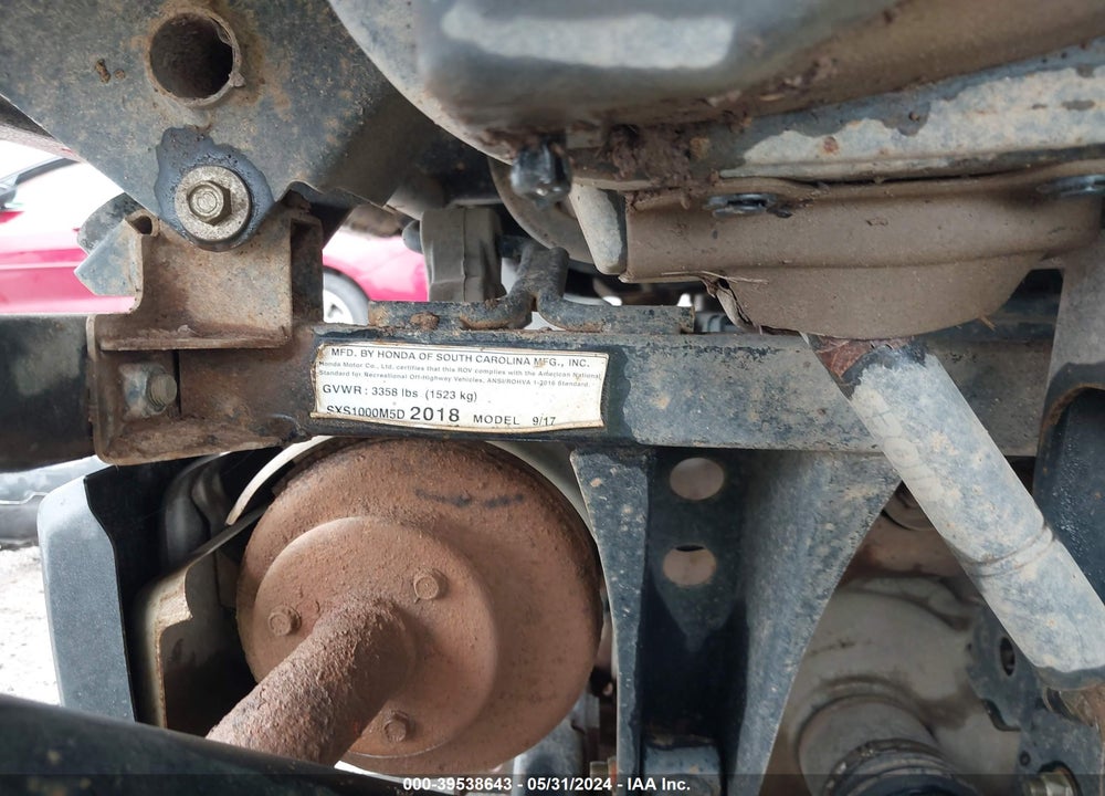 2018 HONDA SXS1000 M5 VIN: 1HFVE042XJ4200547