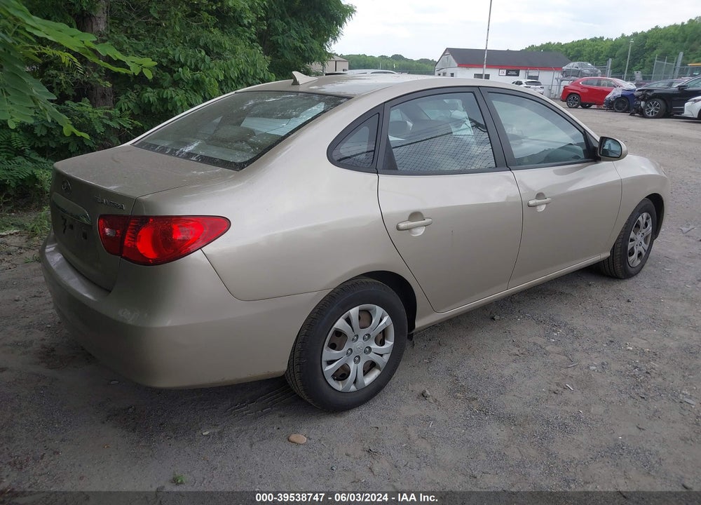 2010 HYUNDAI ELANTRA GLS VIN: KMHDU4ADXAU070996