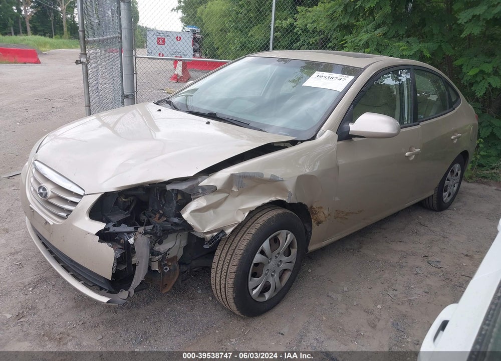 2010 HYUNDAI ELANTRA GLS VIN: KMHDU4ADXAU070996