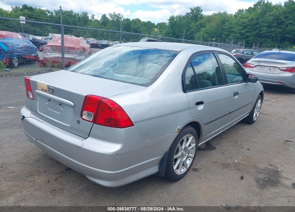 2005 HONDA CIVIC VP VIN: 1HGES16345L008567