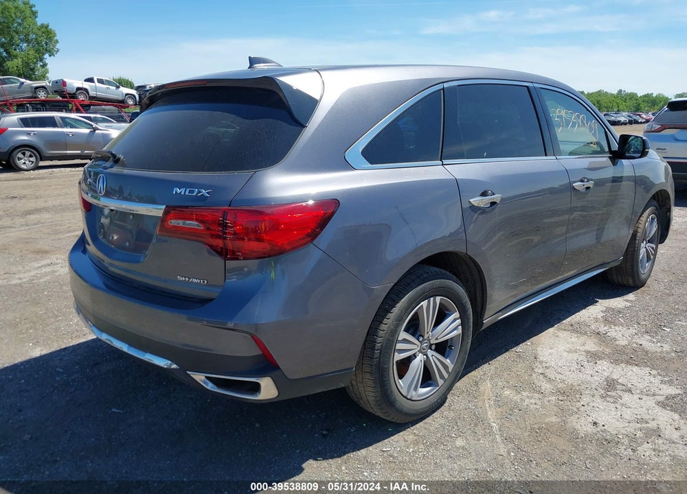2020 ACURA MDX STANDARD VIN: 5J8YD4H37LL046815