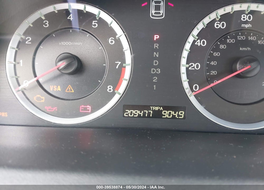 2009 HONDA ACCORD 2.4 EX-L VIN: 1HGCP26879A167305