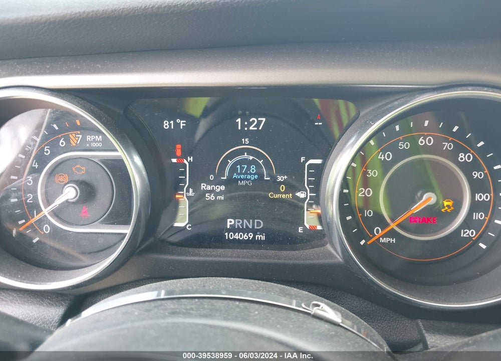 2019 JEEP WRANGLER UNLIMITED SPORT S 4X4 VIN: 1C4HJXDG1KW616175
