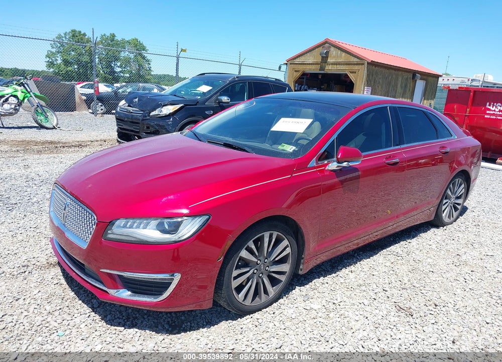 2017 LINCOLN MKZ RESERVE VIN: 3LN6L5F90HR602263