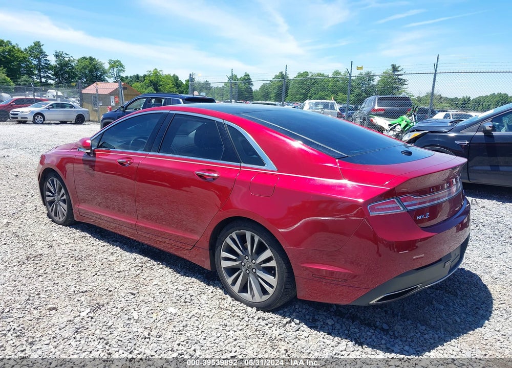 2017 LINCOLN MKZ RESERVE VIN: 3LN6L5F90HR602263