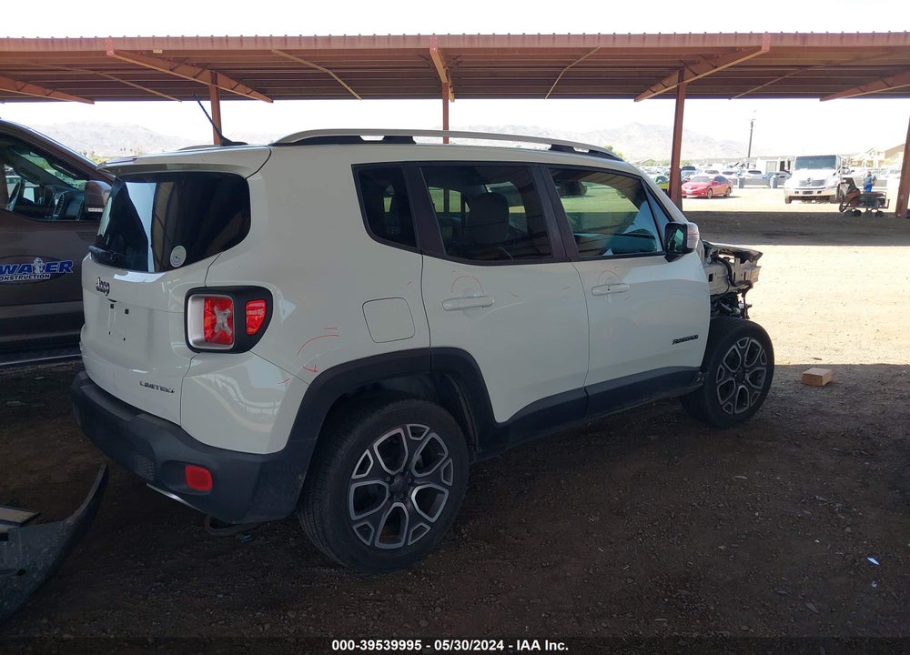 2015 JEEP RENEGADE LIMITED VIN: ZACCJBDT1FPC22043