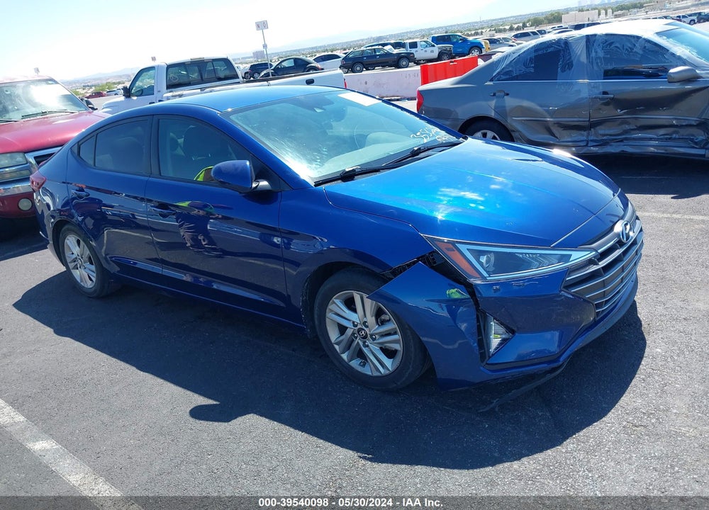 2019 HYUNDAI ELANTRA SEL VIN: 5NPD84LF2KH453852
