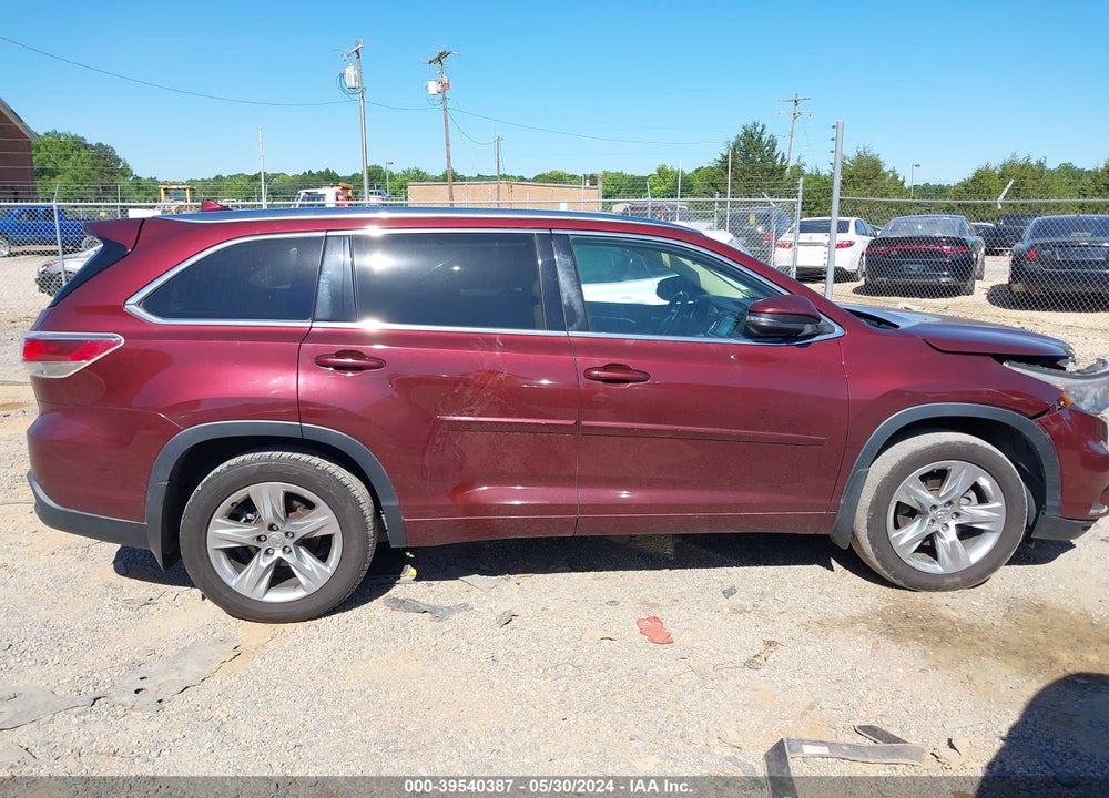 2015 TOYOTA HIGHLANDER VIN: 5TDDKRFH3FS184420
