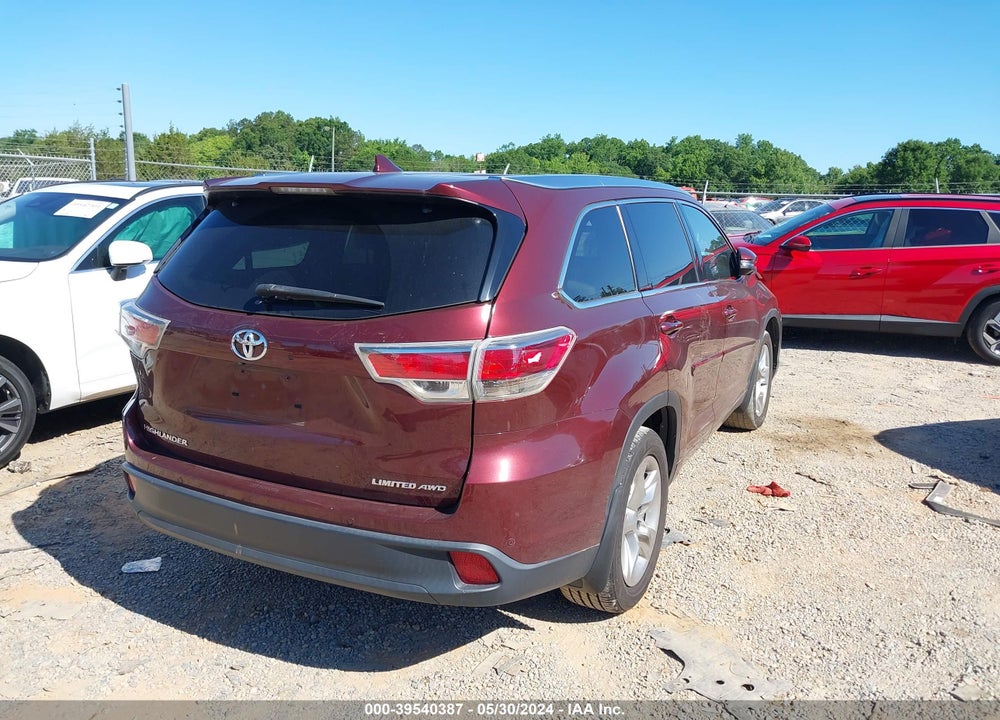 2015 TOYOTA HIGHLANDER VIN: 5TDDKRFH3FS184420