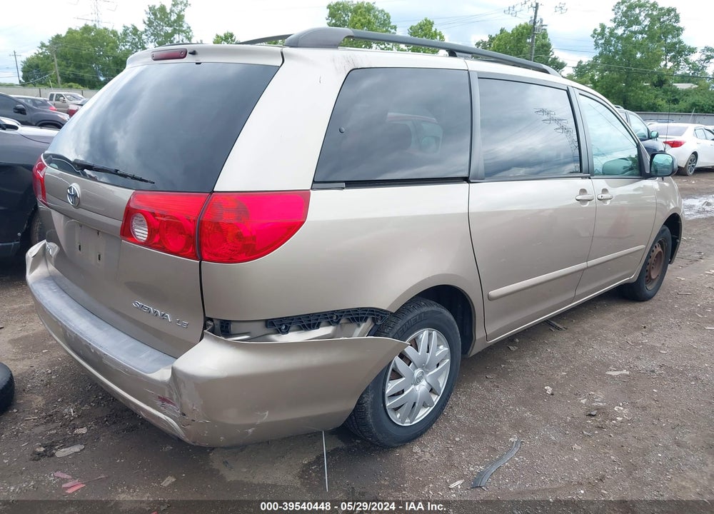 2006 TOYOTA SIENNA LE VIN: 5TDZA23C76S567821
