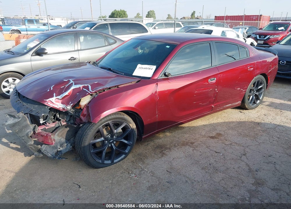 2019 DODGE CHARGER SXT RWD VIN: 2C3CDXBG4KH726175