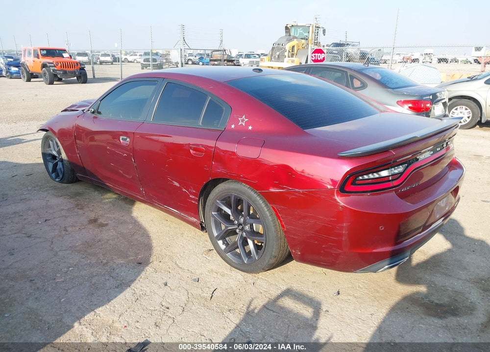 2019 DODGE CHARGER SXT RWD VIN: 2C3CDXBG4KH726175