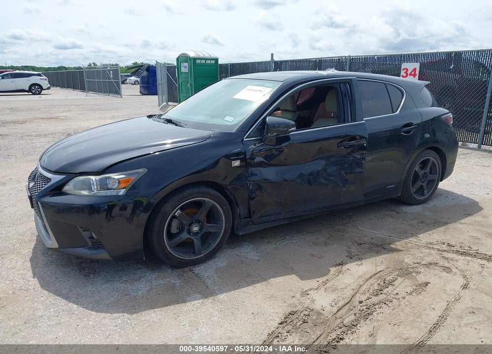 2014 LEXUS CT 200H VIN: JTHKD5BH8E2196017