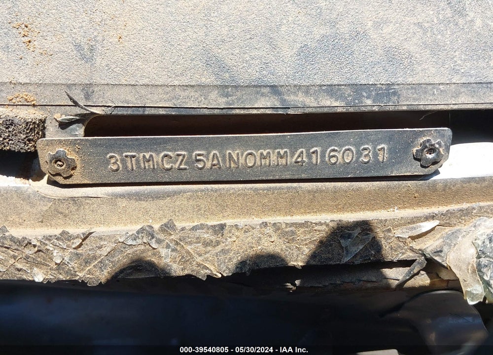 2021 TOYOTA TACOMA TRD OFF ROAD VIN: 3TMCZ5AN0MM416031