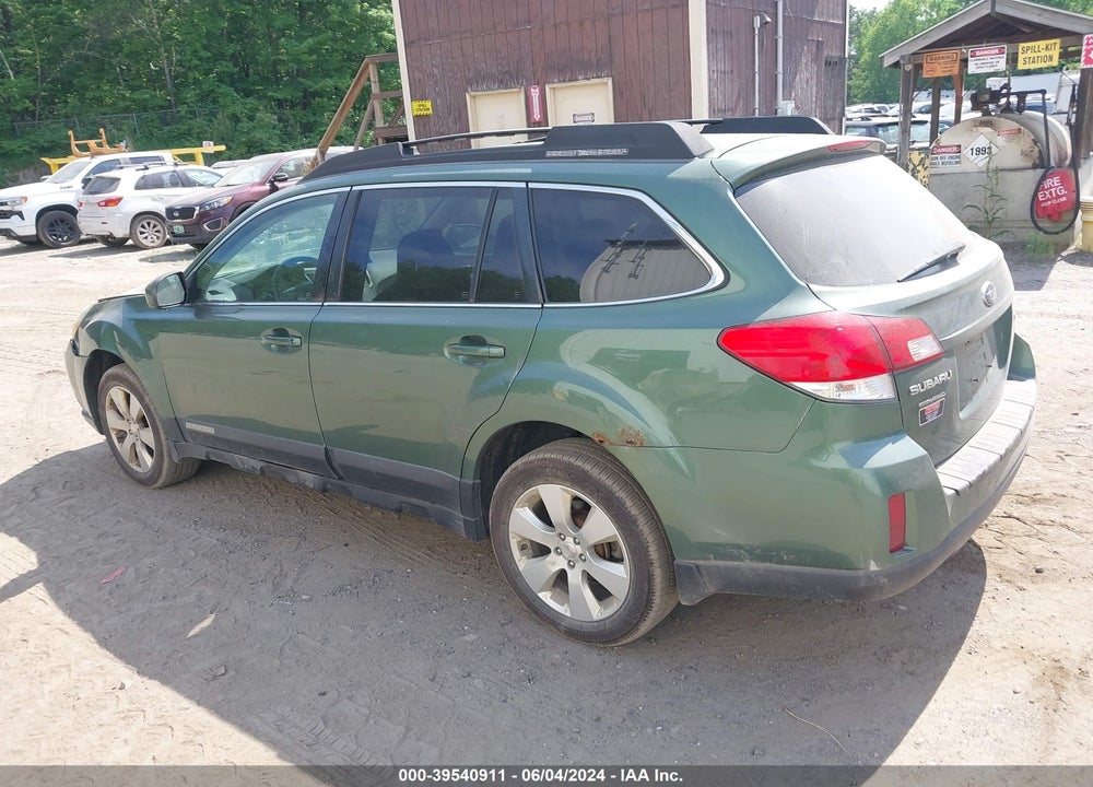 2011 SUBARU OUTBACK 2.5I PREMIUM VIN: 4S4BRBCC7B3392309
