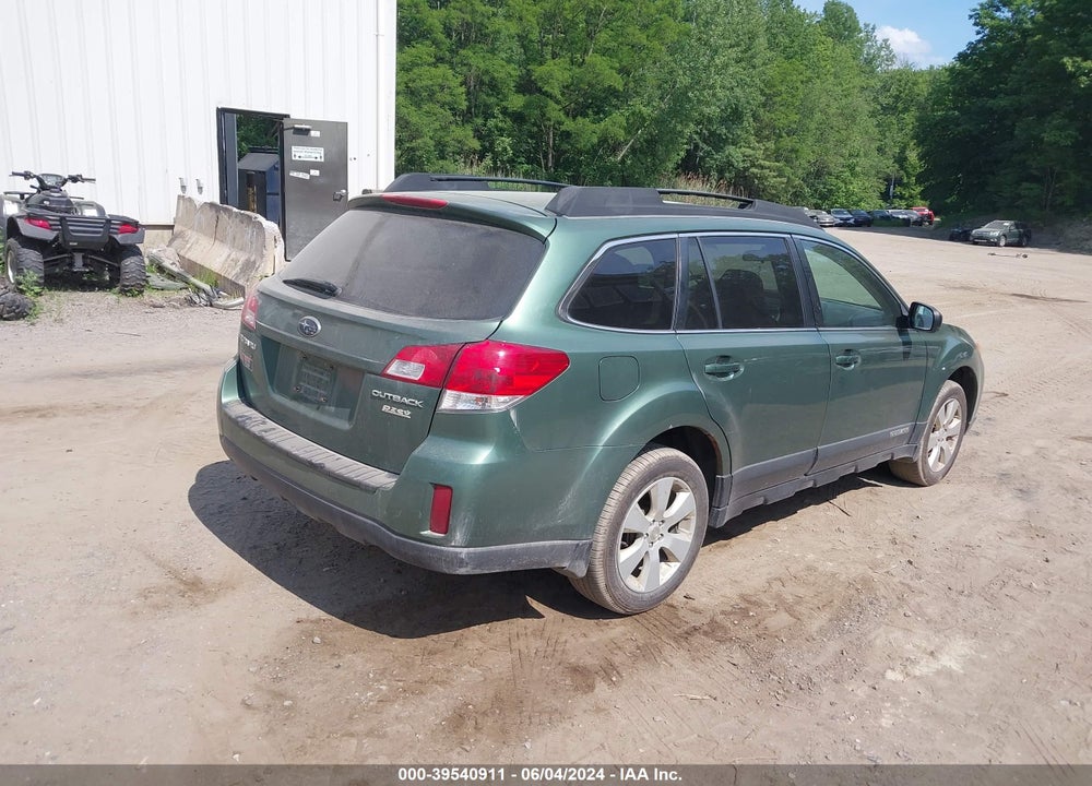 2011 SUBARU OUTBACK 2.5I PREMIUM VIN: 4S4BRBCC7B3392309