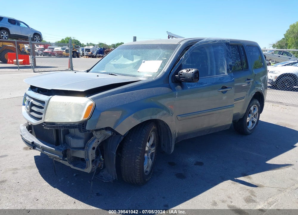 2012 HONDA PILOT EX-L VIN: 5FNYF3H55CB020527