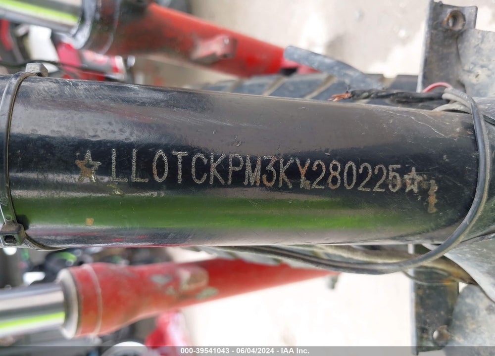2019 YONGFU YN150 VIN: LL0TCKPM3KY280225