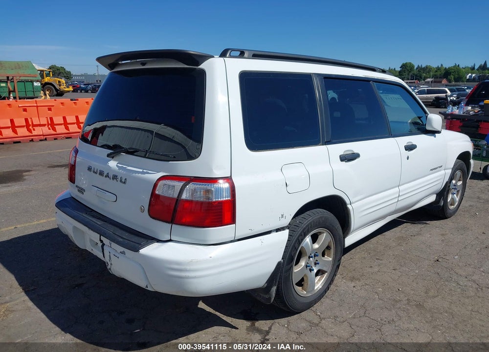 2001 SUBARU FORESTER S VIN: JF1SF65601H753415