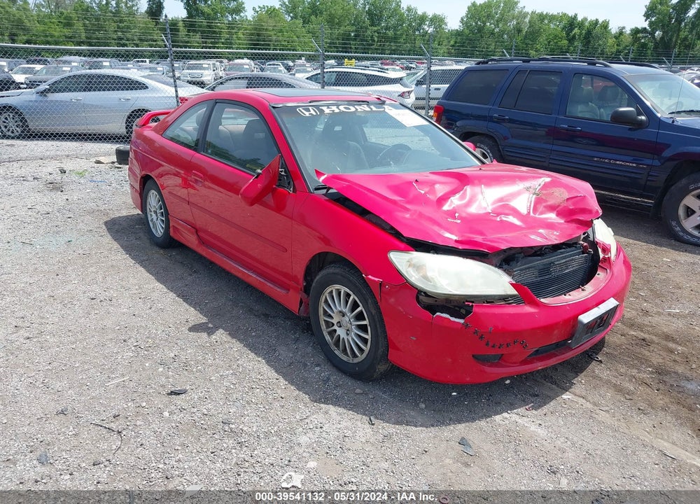 2004 HONDA CIVIC EX VIN: 1HGEM22934L047403