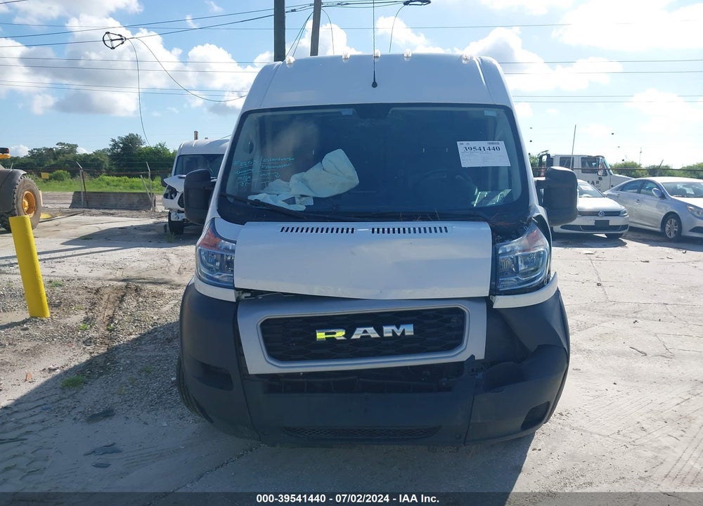 2021 RAM PROMASTER 1500 HIGH ROOF 136 WB VIN: 3C6LRVBG3ME539954