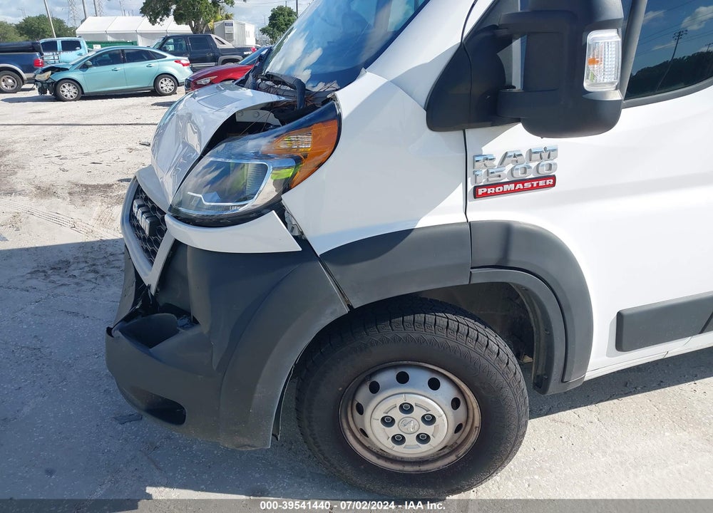 2021 RAM PROMASTER 1500 HIGH ROOF 136 WB VIN: 3C6LRVBG3ME539954