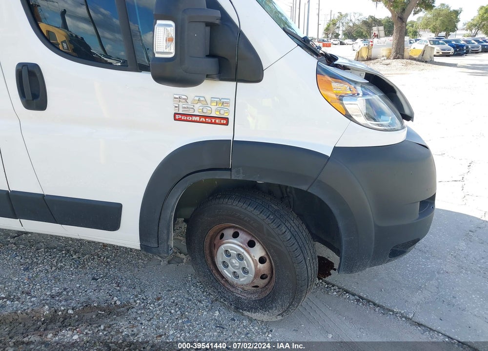2021 RAM PROMASTER 1500 HIGH ROOF 136 WB VIN: 3C6LRVBG3ME539954