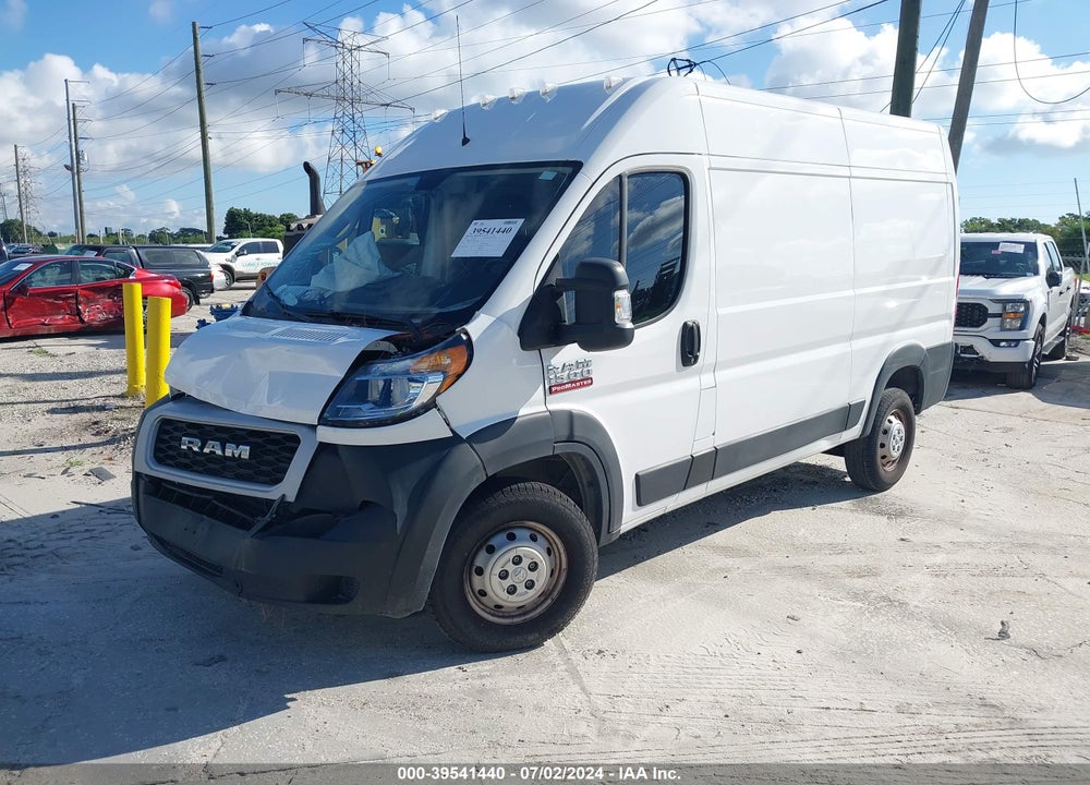 2021 RAM PROMASTER 1500 HIGH ROOF 136 WB VIN: 3C6LRVBG3ME539954