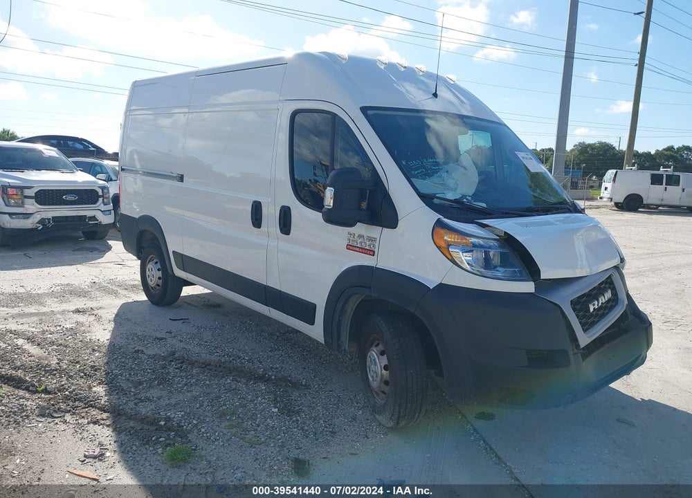 2021 RAM PROMASTER 1500 HIGH ROOF 136 WB VIN: 3C6LRVBG3ME539954