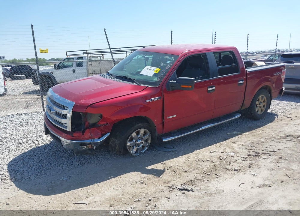 2013 FORD F-150 XLT VIN: 1FTFW1ET8DKF72588