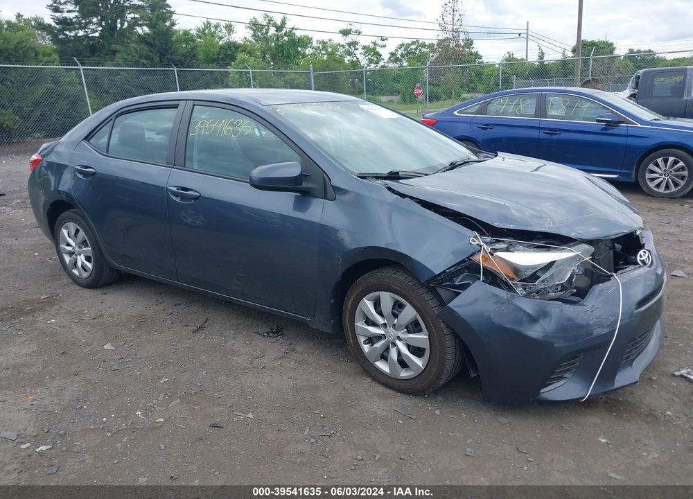 2016 TOYOTA COROLLA LE VIN: 2T1BURHE2GC526521
