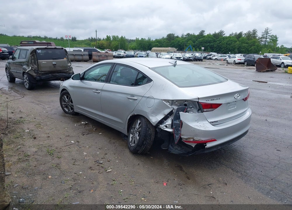 2018 HYUNDAI ELANTRA SEL VIN: 5NPD84LF9JH317054