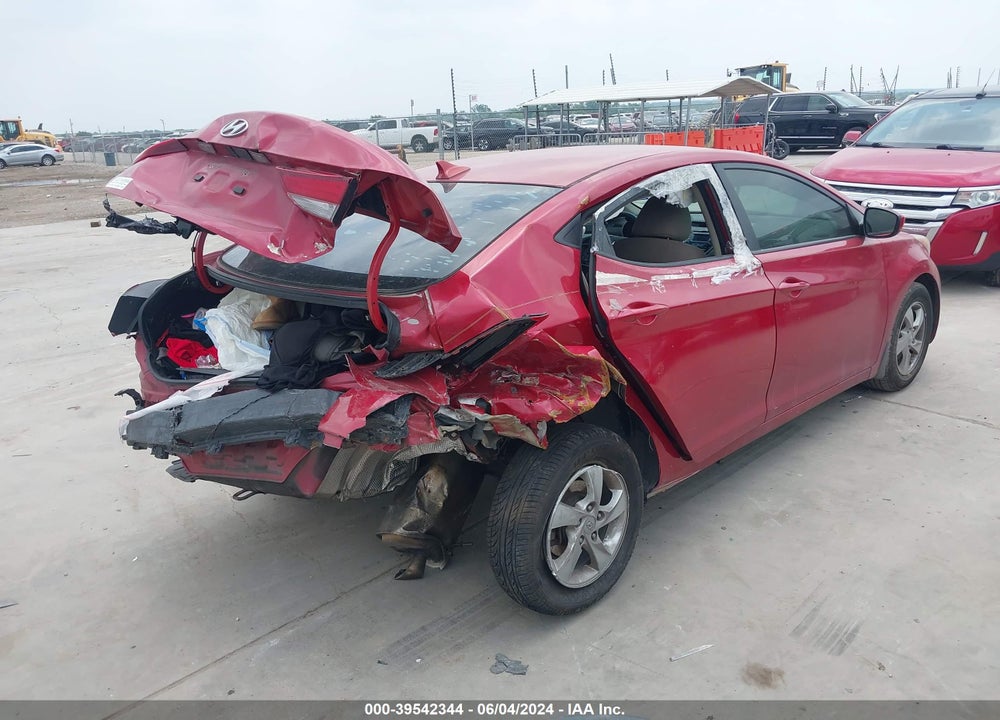 2015 HYUNDAI ELANTRA SE VIN: KMHDH4AE2FU311051