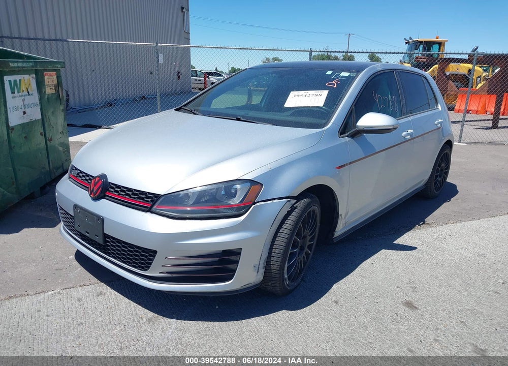 2016 VOLKSWAGEN GOLF GTI AUTOBAHN W/PERFORMANCE PACKAGE 4-DOOR VIN: 3VW447AU3GM018609