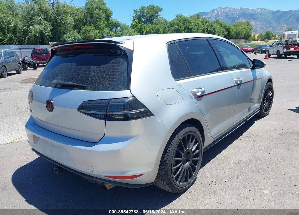 2016 VOLKSWAGEN GOLF GTI AUTOBAHN W/PERFORMANCE PACKAGE 4-DOOR VIN: 3VW447AU3GM018609