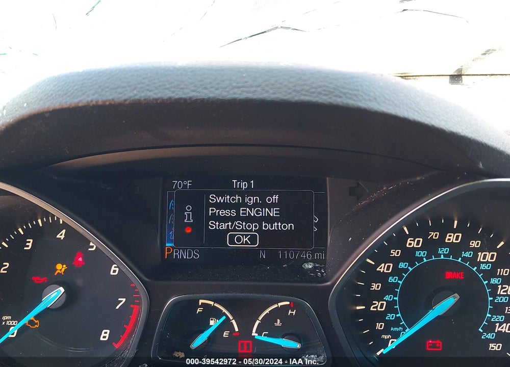 2013 FORD ESCAPE TITANIUM VIN: 1FMCU9J96DUB76824