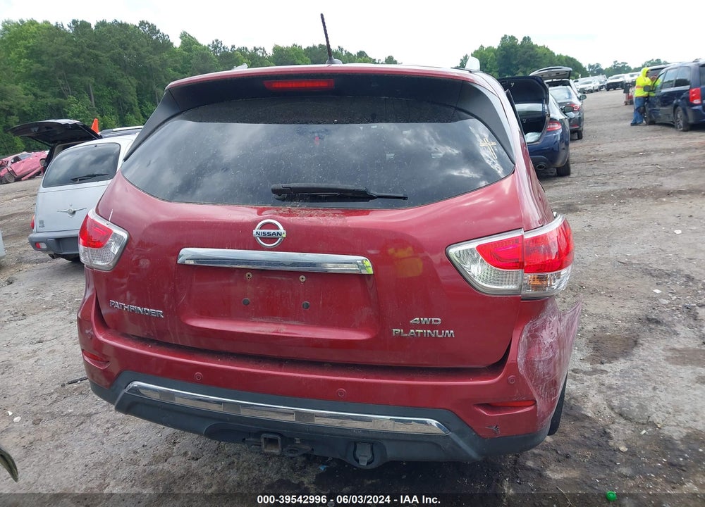 2014 NISSAN PATHFINDER PLATINUM VIN: 5N1AR2MM9EC602710