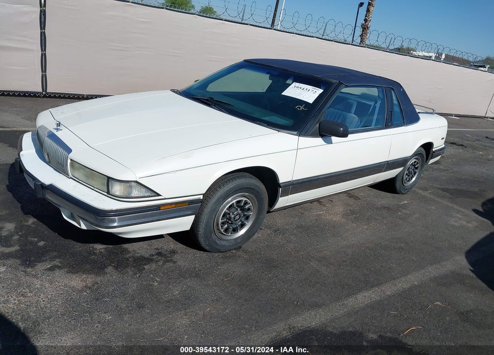 1991 BUICK REGAL CUSTOM VIN: 2G4WB14T7M1905792