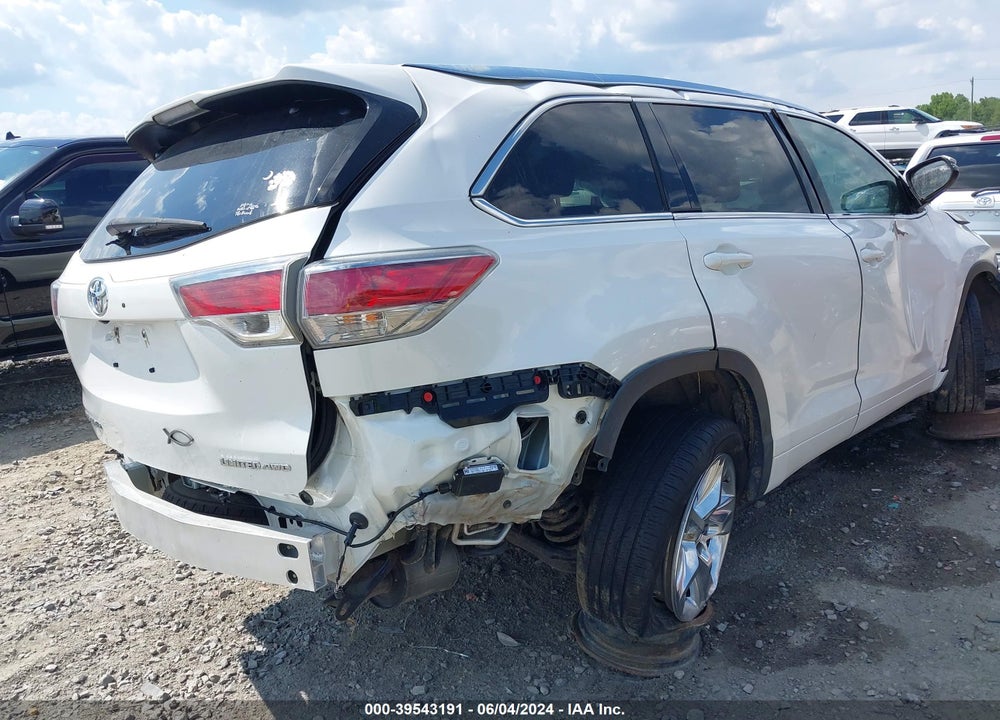 2016 TOYOTA HIGHLANDER LIMITED V6 VIN: 5TDDKRFH7GS330111